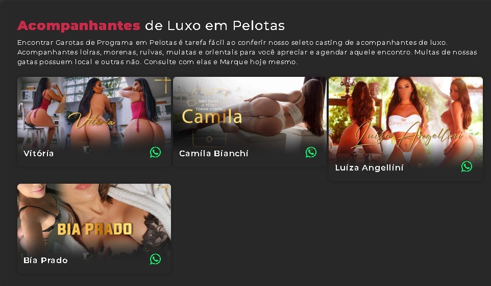 Nova página de Pelotas no site